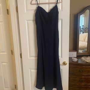 Hayley Paige Navy Gown- Size 8